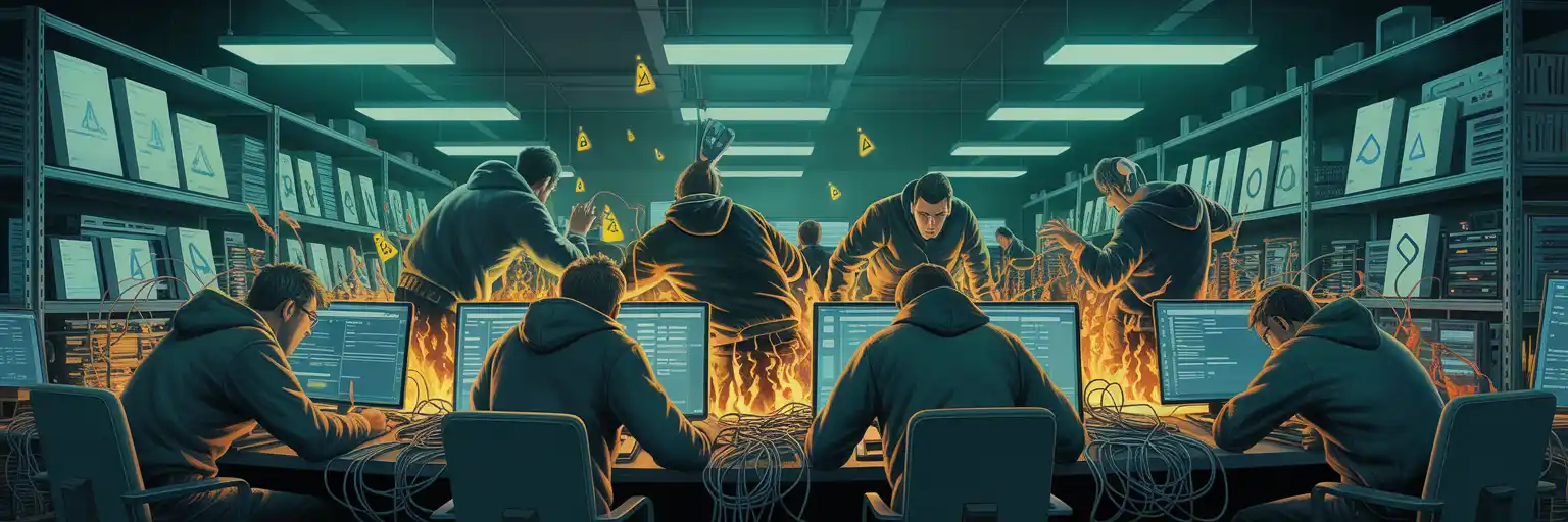 Developers firefighting infrastructure issues